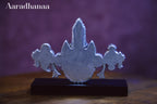 999 Pure Silver Plated Lord Balaji Face With Base God Idol