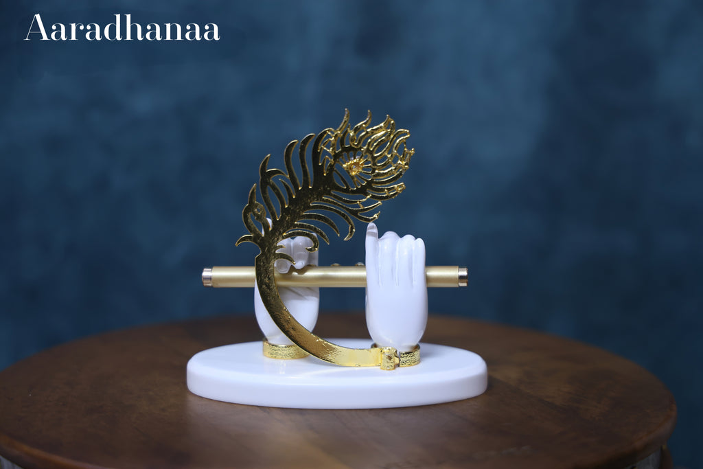Lord Krishna's Divine Hands - Gold Plated