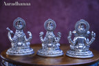 Ganesh Lakshmi Saraswati Idols Set