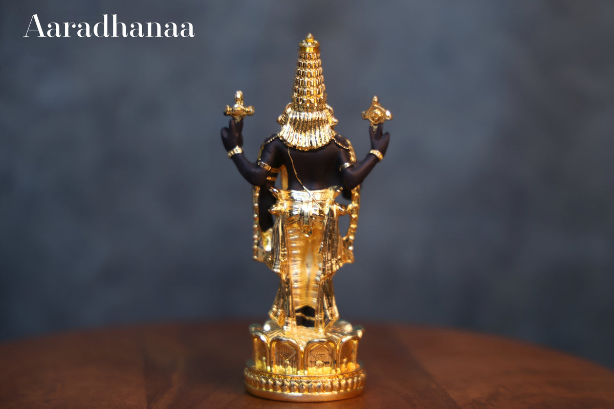Tirupati Balaji (Venkateswara) Idol - Gold Plated