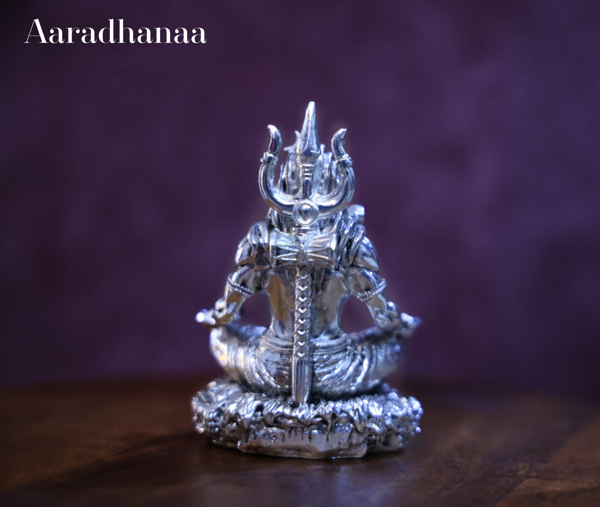 Lord Shiva Dhyana Mudra - Silver Plated
