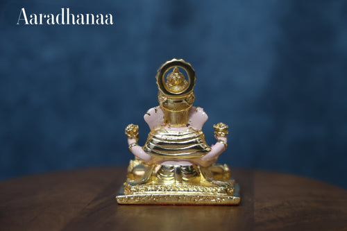 Dagdusheth Halwai Ganpati Murti - Gold Plated