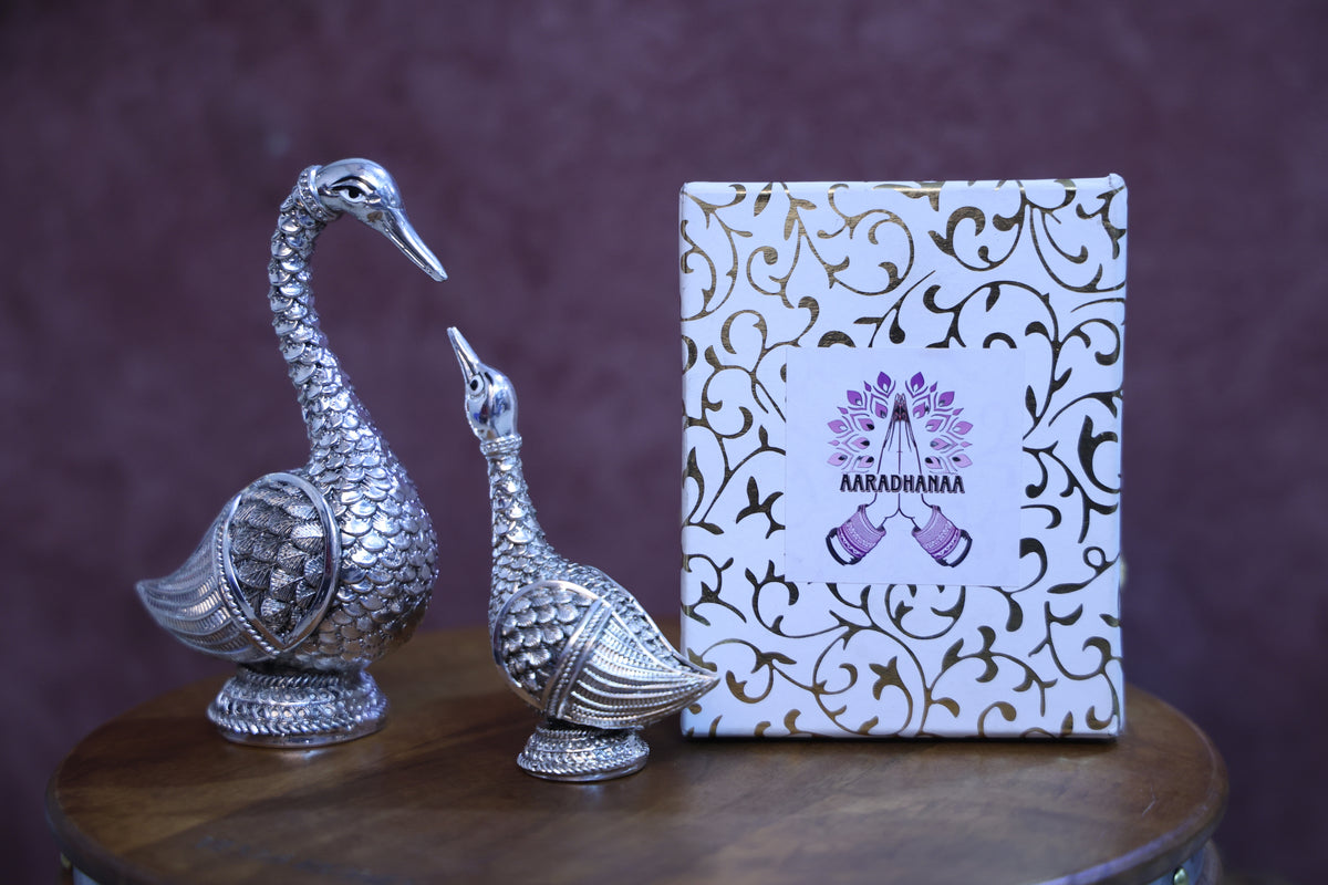 Swan of Serenity – Silver Plated Decor