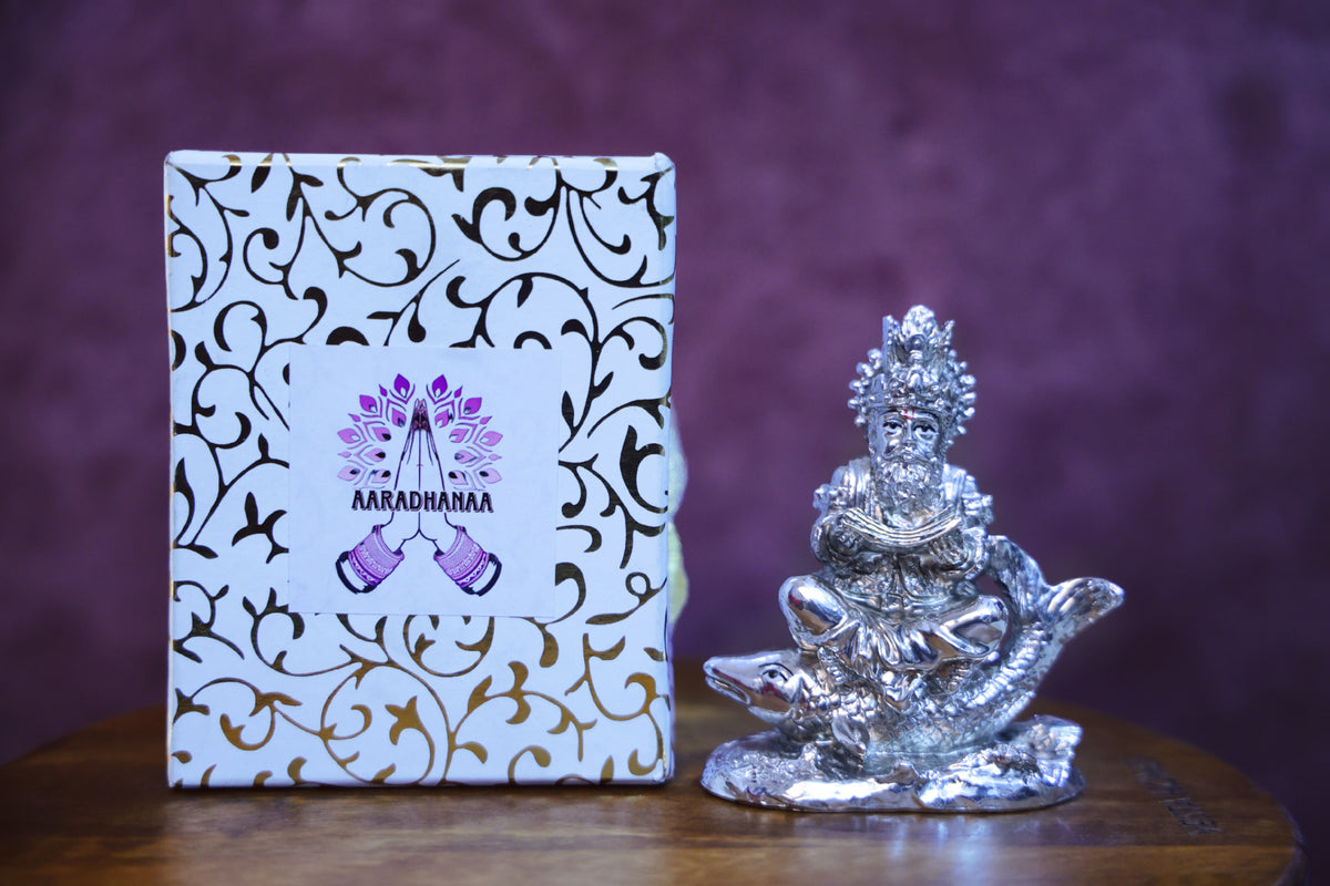Jhulelal – An Incarnation of Lord Varuna - Silver Plated