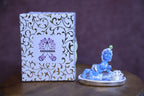 Laddu Gopal Bal Krishna Idol with Silver Finish Decorative Base | Baby Krishna Murti for Home Temple, Pooja & Spiritual Gift