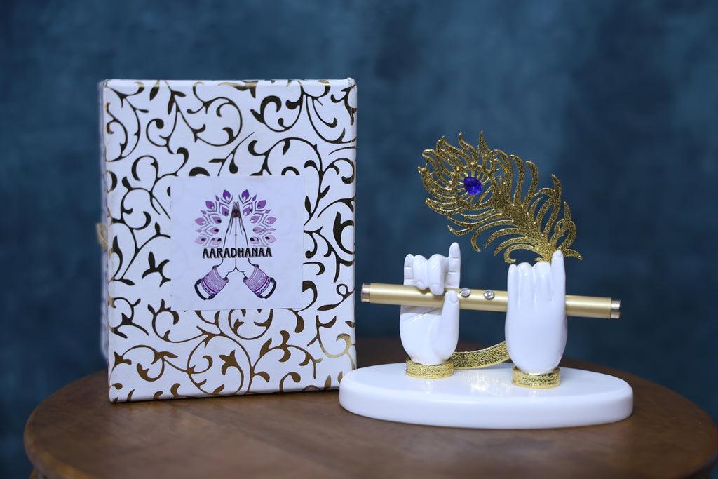 Lord Krishna's Divine Hands - Gold Plated