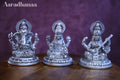 Ganesh Lakshmi Saraswati Idols Set