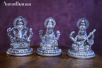 Ganesh Lakshmi Saraswati Idols Set
