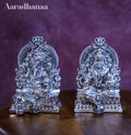 Ganesh Lakshmi Idols Virajman On Sinhasan Set