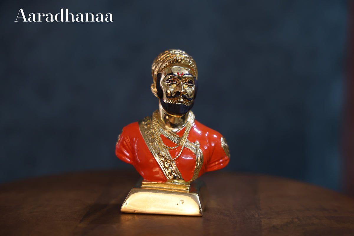Chatrapati Shivaji Maharaj Idol - Gold Plated