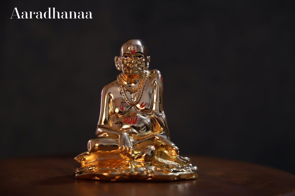 Shree Swami Samarth Idol - Gold Plated