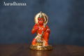 Sinduri Hanuman Murti - Gold Plated