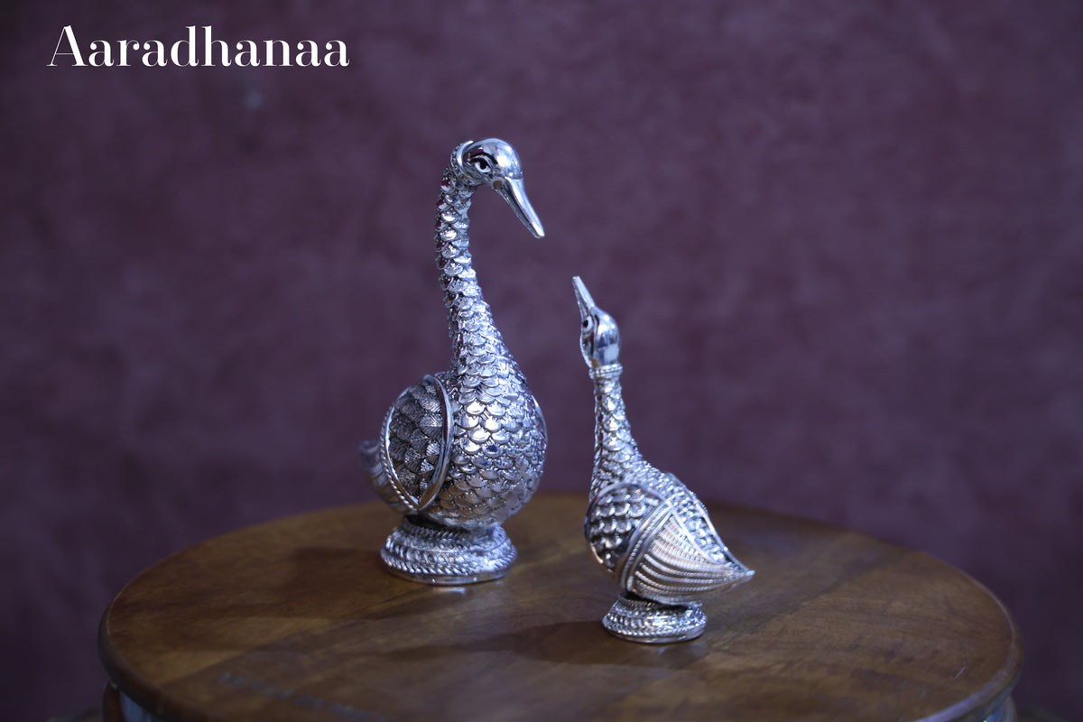 Swan of Serenity – Silver Plated Decor