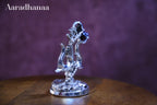 Lord Shiva Trishul with Damru - Silver Plated
