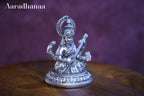 Divine Saraswati – 999 Silver Plated Idol with Veena