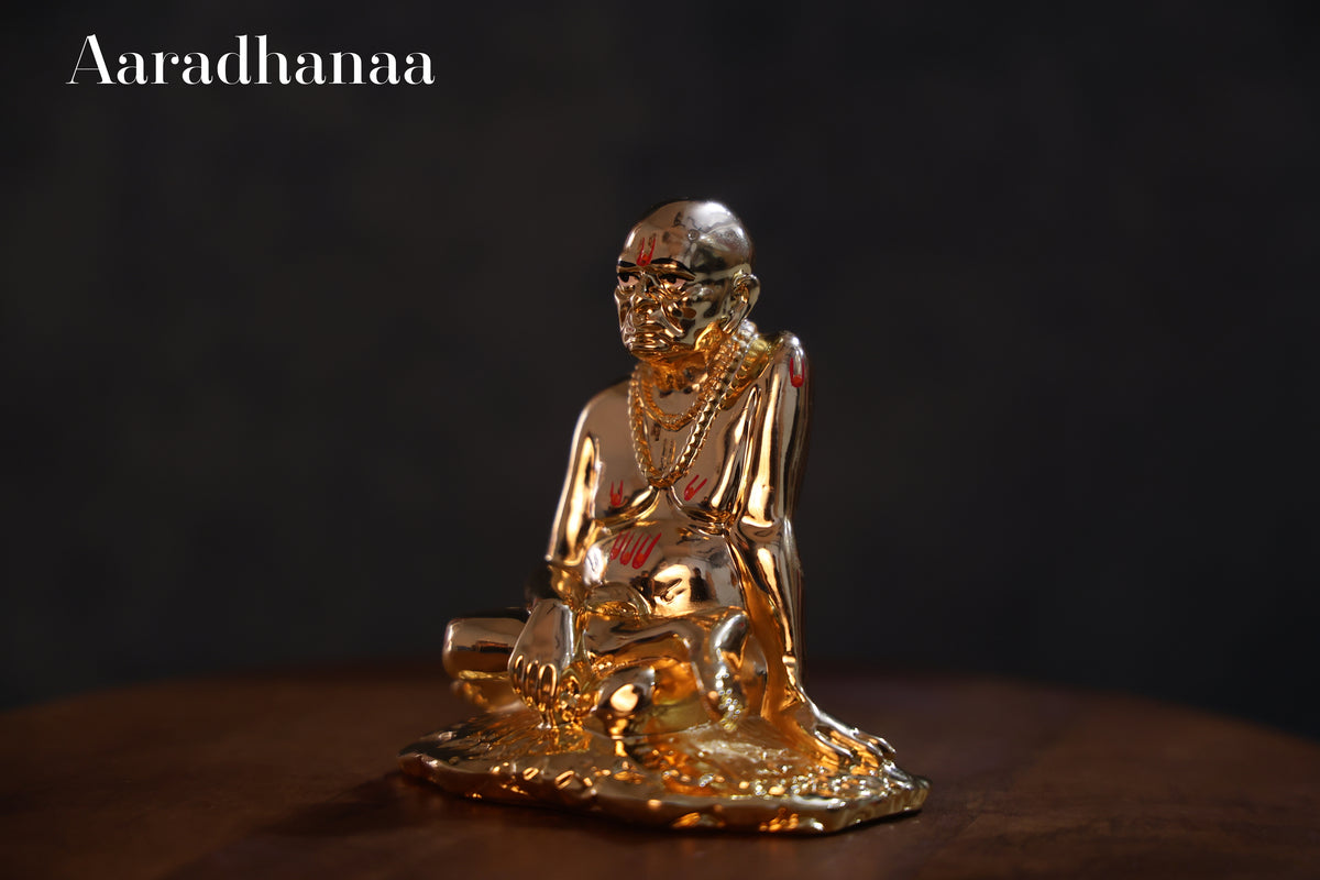 Shree Swami Samarth Idol - Gold Plated