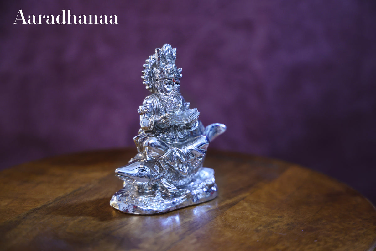Jhulelal – An Incarnation of Lord Varuna - Silver Plated
