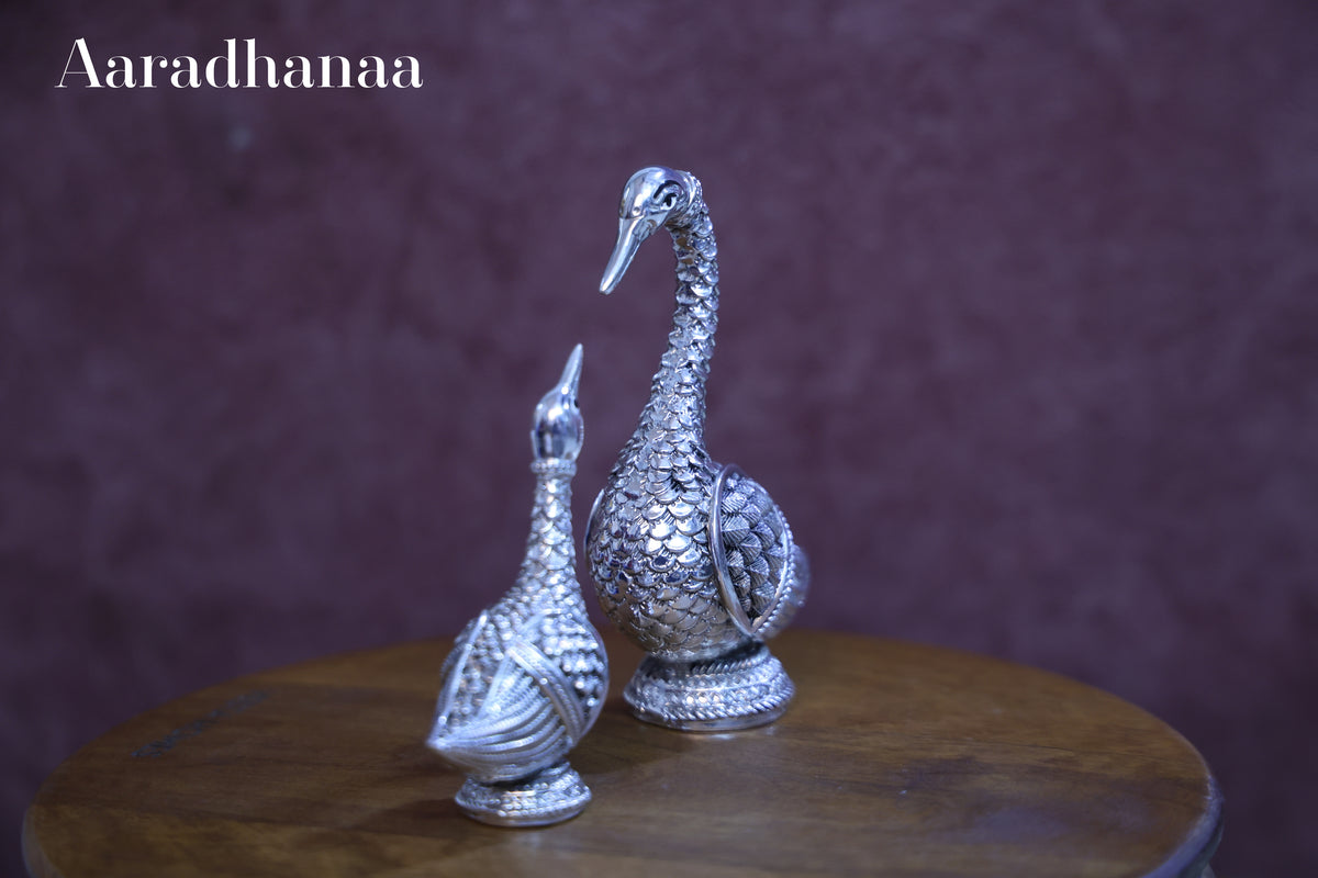 Swan of Serenity – Silver Plated Decor