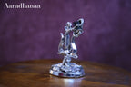 Lord Shiva Trishul with Damru - Silver Plated