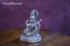 Divine Saraswati – 999 Silver Plated Idol with Veena