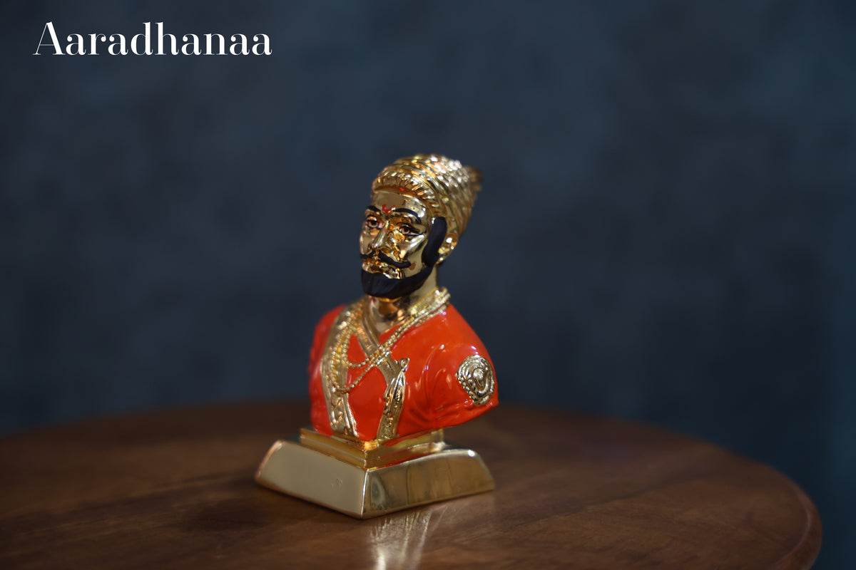 Chatrapati Shivaji Maharaj Idol - Gold Plated