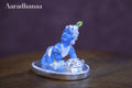 Laddu Gopal Bal Krishna Idol with Silver Finish Decorative Base | Baby Krishna Murti for Home Temple, Pooja & Spiritual Gift